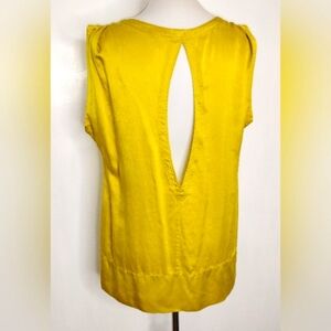 CEYLON YELLOW SILK CACHE BLOUSE